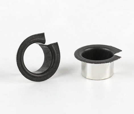 Tin Plated Steel Flanged Bronze Bushings 10Mm OD PTFE Material